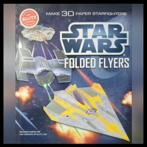 Star Wars Activity Book Folded Flyers Craft Kit 40 Airplanes Starfighters